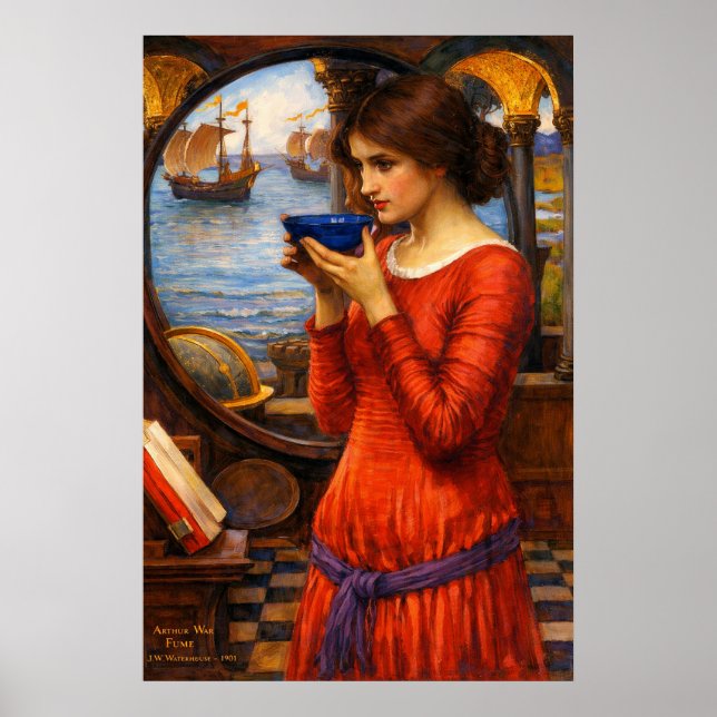 Schicksal von John William Waterhouse Poster (Vorne)