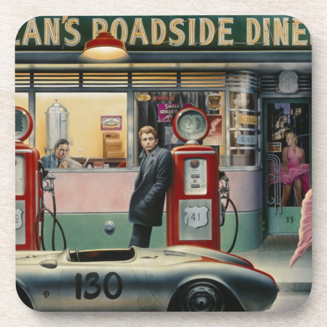 Schicksals-Landstraße Getränkeuntersetzer (Vorderseite)