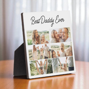 Schickster Best Daddy Ever Father's Day 6 Foto-Col Fotoplatte