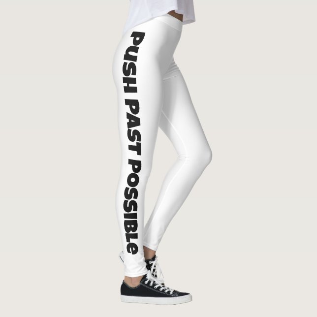 Schiebe das Mögliche hinter dir Leggings (Rechts)