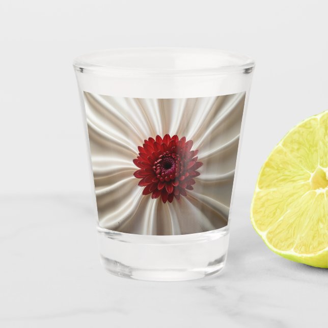 Schiebeglas mit japanischen Farben Schnapsglas (Vorderseite)