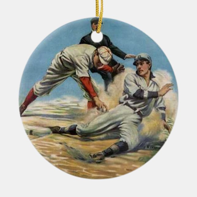 Schieben des Zuhause Keramik Ornament (Vorne)