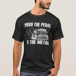 Schieben Sie das Pedal an den Begleiter des Metall T-Shirt