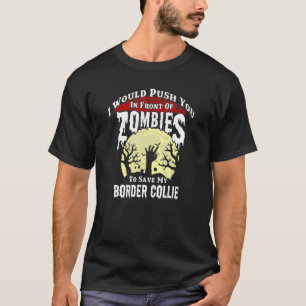 Schieben Sie Sie sich vor einen Zombie, um meinen T-Shirt
