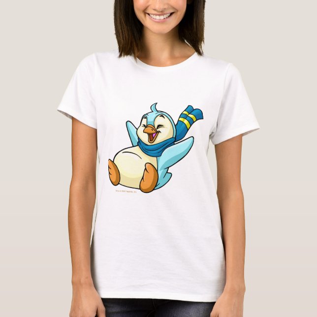 Schieben von blauem Bruce T-Shirt (Vorderseite)