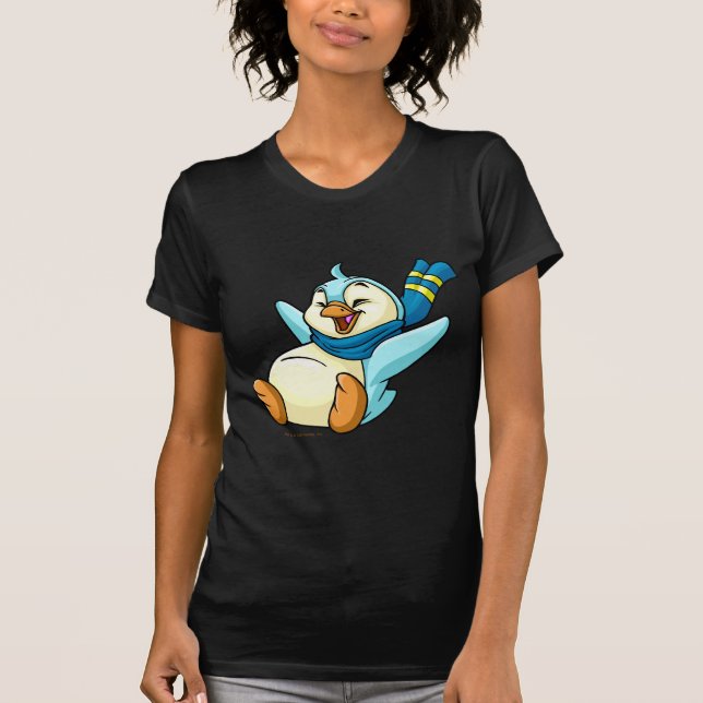 Schieben von blauem Bruce T-Shirt (Vorderseite)