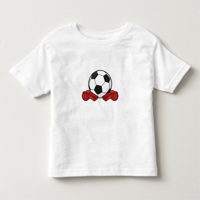 Schiedpfeifen & Fußball Kleinkind T-shirt (Vorderseite)