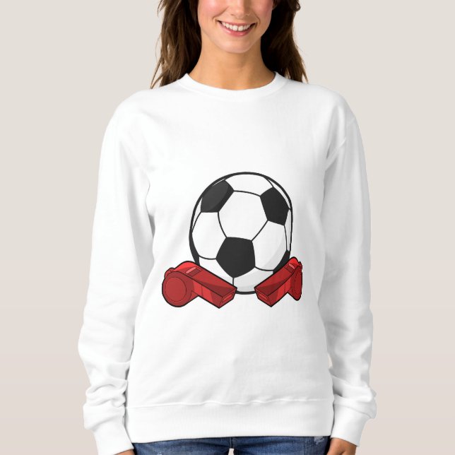 Schiedpfeifen & Fußball Sweatshirt (Vorderseite)