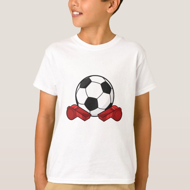 Schiedpfeifen & Fußball T-Shirt (Vorderseite)