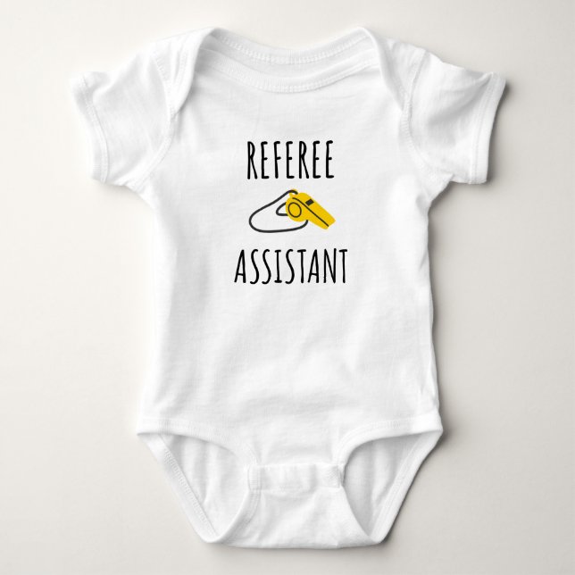 Schiedsrichter-Assistentin, Schiedsgeschenk, Schie Baby Strampler (Vorderseite)
