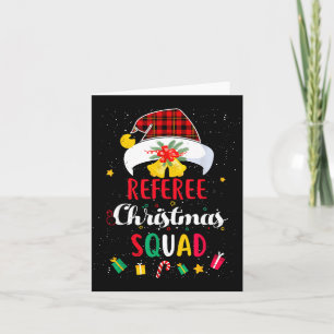 Schiedsrichter Weihnachtsteam Santa Hut Umre Match Karte
