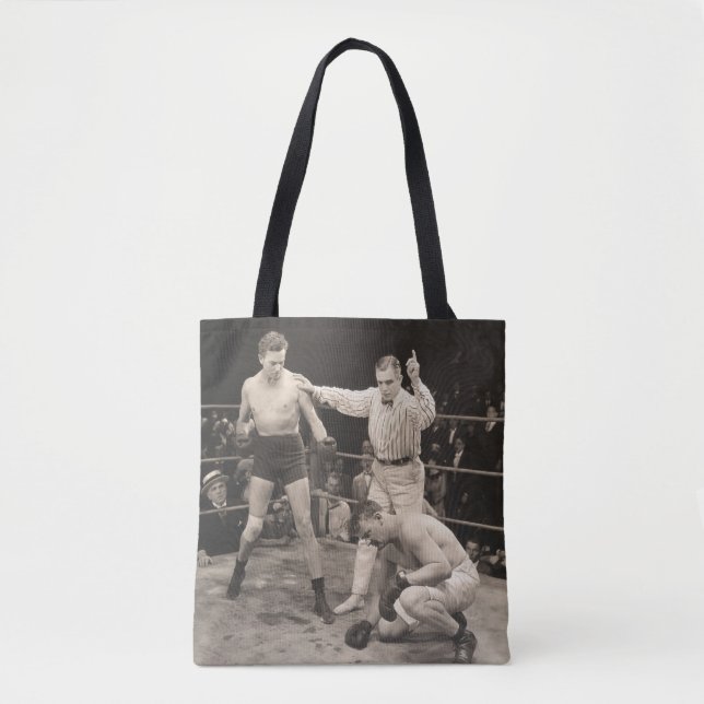 Schiedsrichterzählung im Ringboxen, Vintag (Vorderseite)