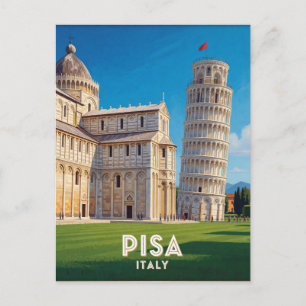 Schiefe Turm Pisa Italien Reise Szene 🏛️ Postkarte