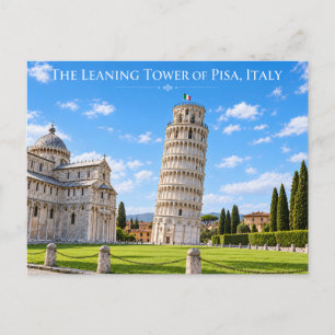 Schiefen Turm Pisa Italien Souvenir Karte