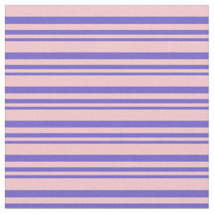 Schiefer Blau und Rosa Linse/Streifenmuster Stoff