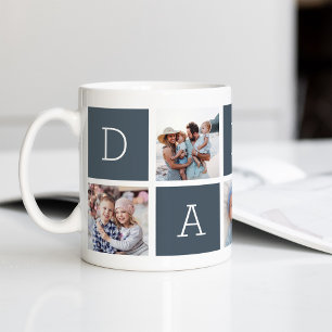 Schiefer   Custom Daddy 5 Foto Collage Kaffeetasse