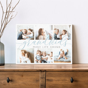 Schiefer   Großkinder machen Life Grand Foto Colla Leinwanddruck