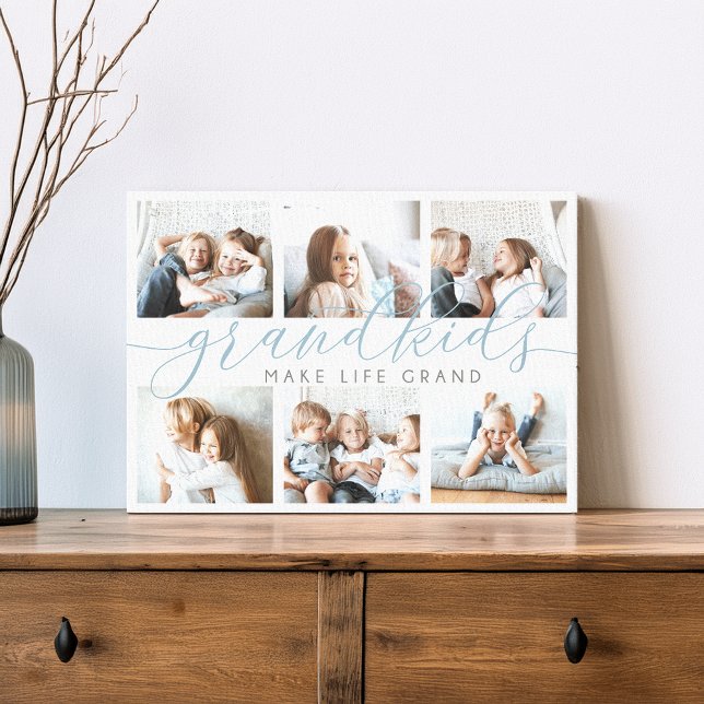 Schiefer | Großkinder machen Life Grand Foto Colla Leinwanddruck (Von Creator hochgeladen)