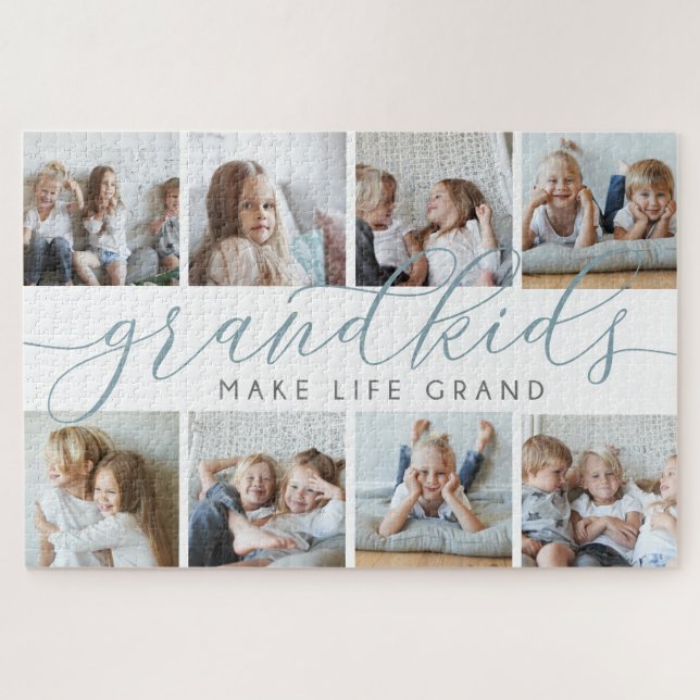 Schiefer | Großkinder machen Life Grand Foto Colla Puzzle (Horizontal)