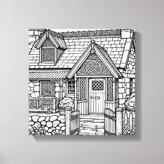 Schiefer-Hütte #14 Leinwanddruck