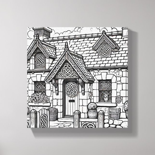 Schiefer-Hütte #29 Leinwanddruck (Vorderseite)