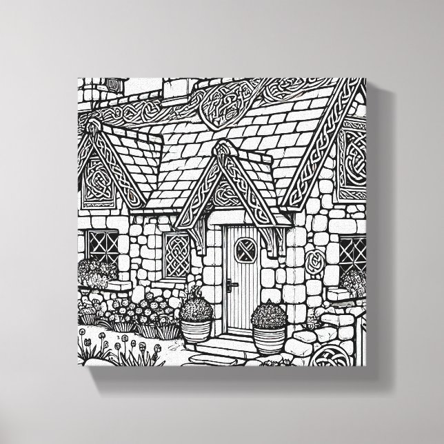 Schiefer-Hütte #45 Leinwanddruck (Vorderseite)