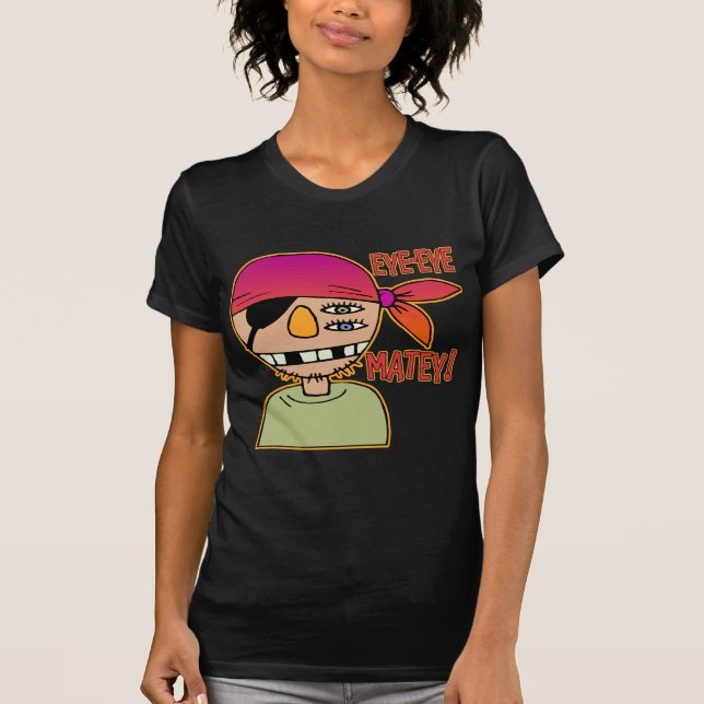 Schiefer Pirat T-Shirt (Vorderseite)