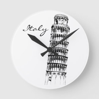 Schiefer Turm der Pisa Wall Uhr