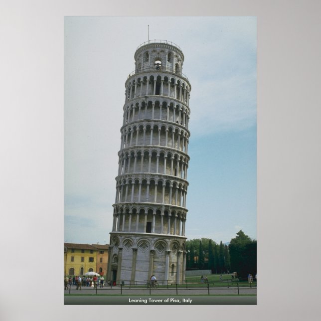 Schiefer Turm in Pisa, Italien Poster (Vorne)