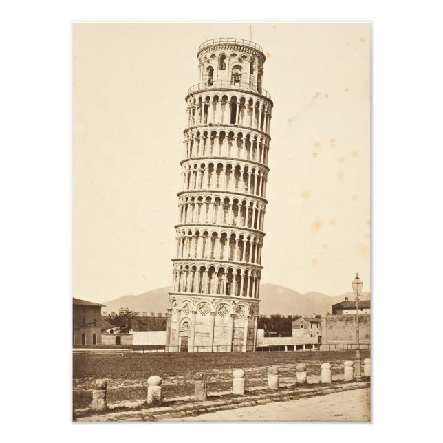 Schiefer Turm von Pisa Fotodruck (Vorne)