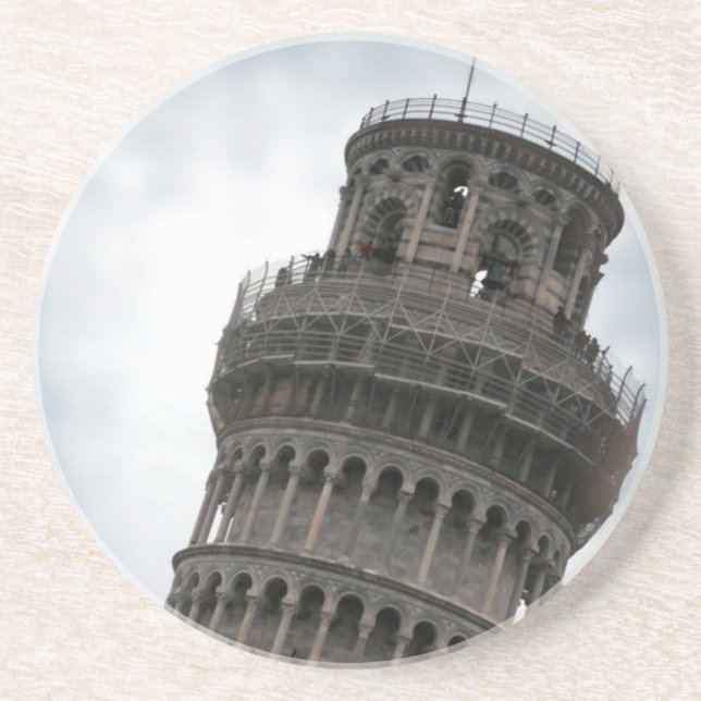 Schiefer Turm von Pisa Getränkeuntersetzer (Vorne)