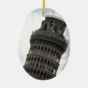 Schiefer Turm von Pisa Keramikornament