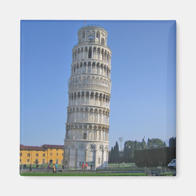 Schiefer Turm von Pisa Magnet (Vorne)