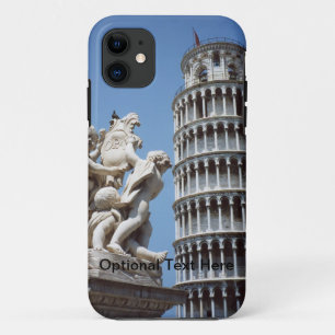 Schiefer Turm von Pisa mit Cherub Statue iPhone 11 Hülle