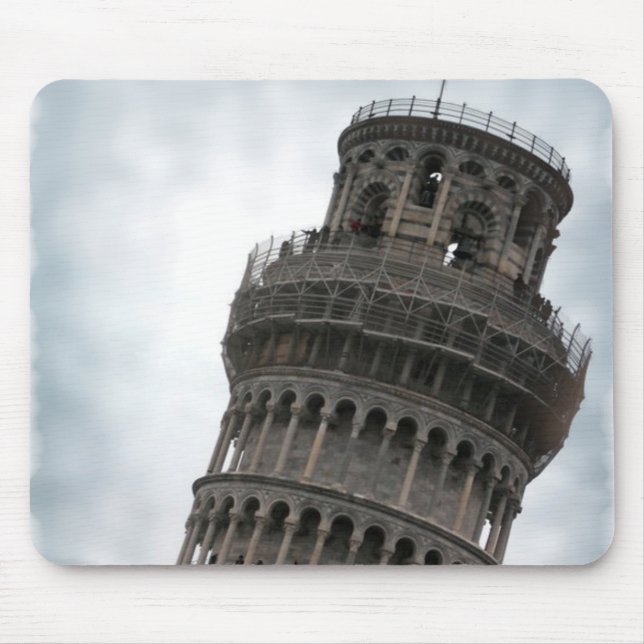Schiefer Turm von Pisa Mousepad (Vorne)