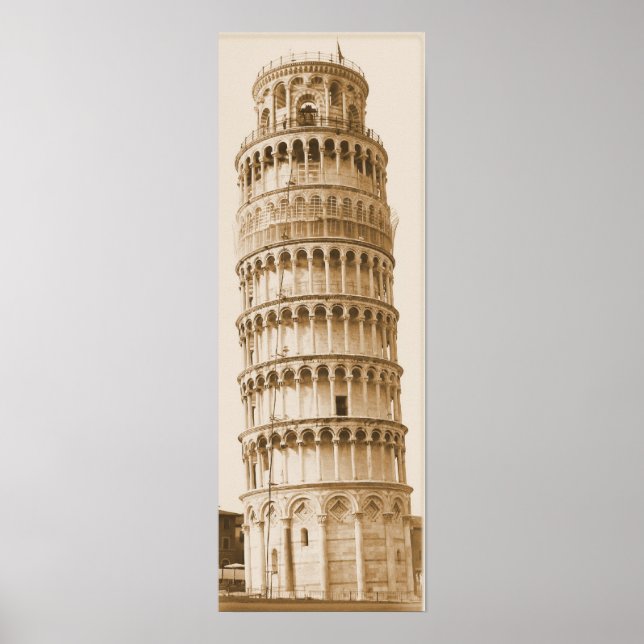 Schiefer Turm von Pisa Poster (Vorne)