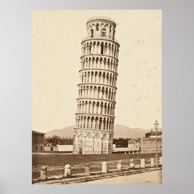 Schiefer Turm von Pisa Poster (Vorne)
