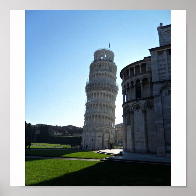 Schiefer Turm von Pisa Poster (Vorne)
