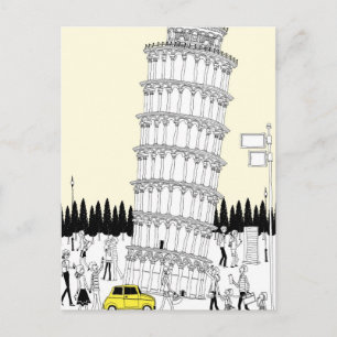 Schiefer Turm von Pisa Postkarte