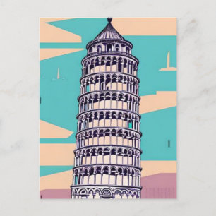 Schiefer Turm von Pisa Postkarte
