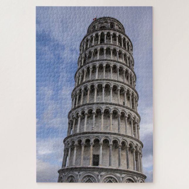 Schiefer Turm von Pisa Puzzle (Vertikal)