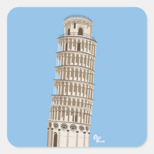 Schiefer Turm von Pisa Stickers
