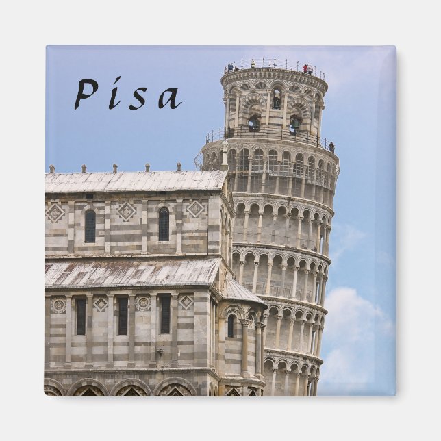 Schiefer Turm von Pisa und Kathedrale - Pisa, Ital Magnet (Vorne)