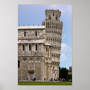 Schiefer Turm von Pisa und Kathedrale - Pisa, Ital Poster