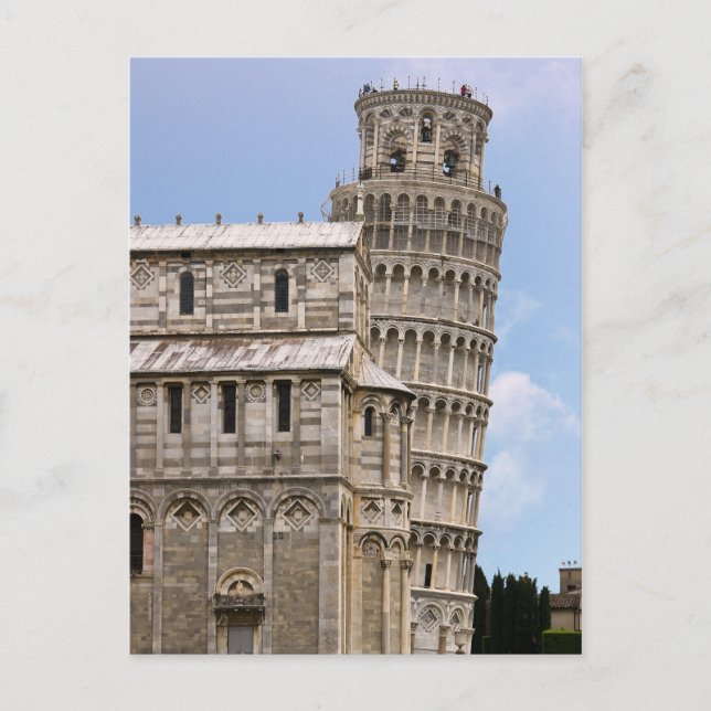 Schiefer Turm von Pisa und Kathedrale - Pisa, Ital Postkarte (Vorderseite)