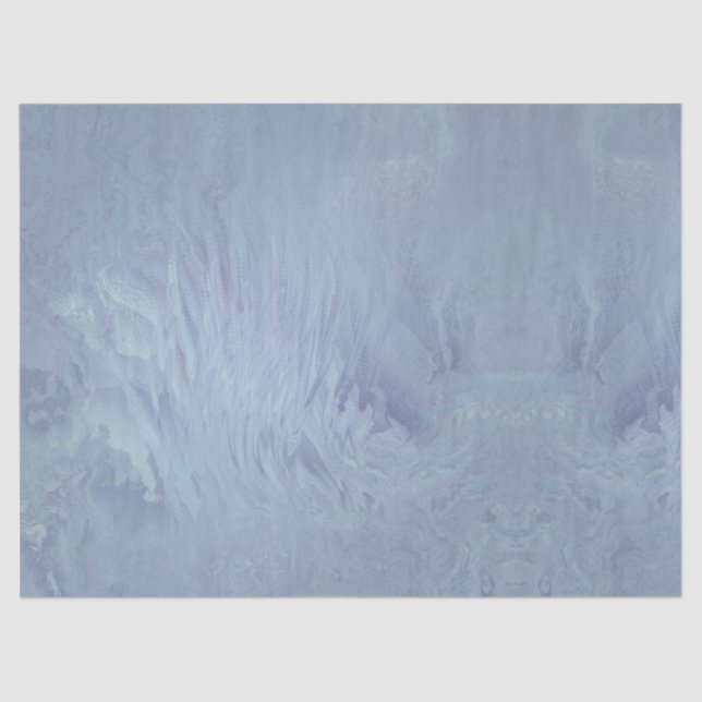 Schieferblau Ozeanwelle Kalk Wasser Seidenpapier (Vorderseite)