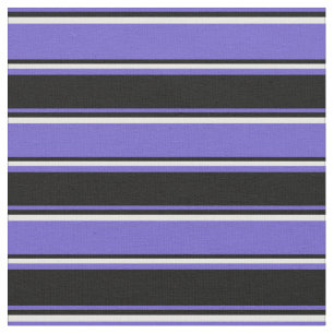Schieferblau, Schwarz und Minze, cremefarbene Lini Stoff