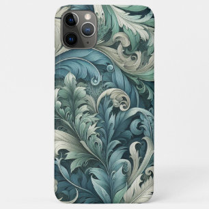 Schieferblau Teal Grün Grau Paisley-Kunstmuster Case-Mate iPhone Hülle