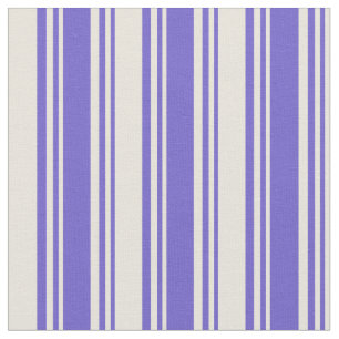 Schieferblau und beige farbige Streifen Stoff