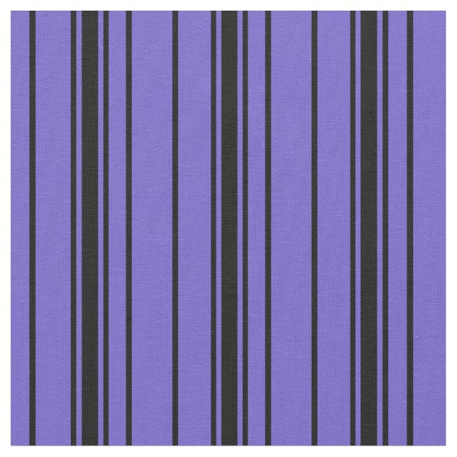 Schieferblau und schwarze Linien Stoff (Nahaufnahme)